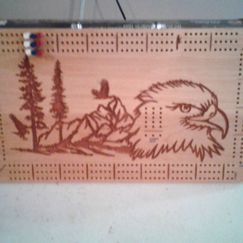 Handmade cribbage board